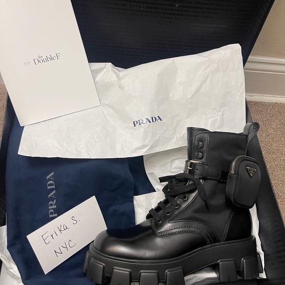 Monolith leather and nylon fabric boots - Picture 5 of 8